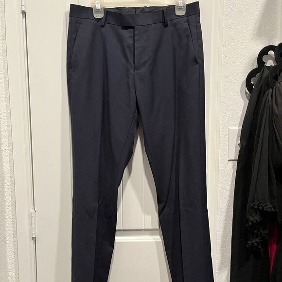 H&M Men's Navy Blue Dress Pants Size 33 Regular Length 42 - Picture 2 of 8